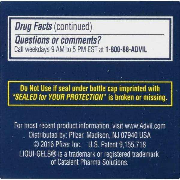 Advil PM Pain Reliever and Nighttime Sleep Aid Liqui-Gels - 40 Count - Elvoros
