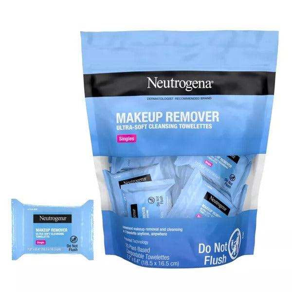 Neutrogena Individually Wrapped Makeup Remover Cleansing Wipes - 20ct - Elvoros