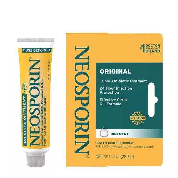 Neosporin Original First Aid Antibiotic Bacitracin Ointment - 1 Oz - Elvoros