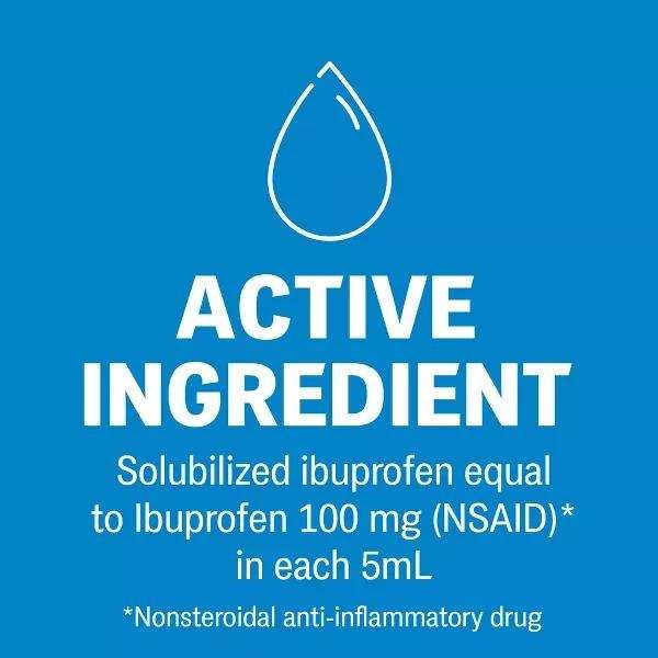 Advil Children's Suspension Fever Reducer Blue Raspberry - 4 fl oz - Elvoros
