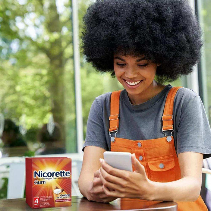 Nicorette Smoking Cessation Aid 4Mg Gum Cinnamon Surge - 100Ct