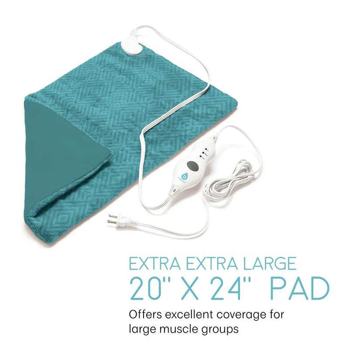 Pursonic Electric Heating Pad for Back Pain and Cramps Relief