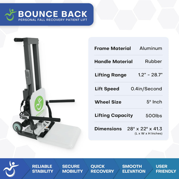 Bounce Back Personal Patient Lift for Fall Recovery