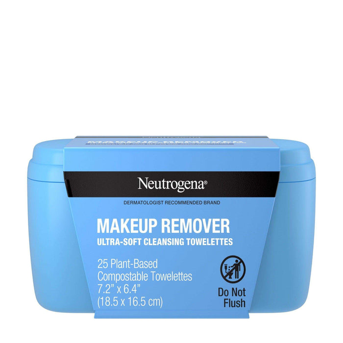 Neutrogena Makeup Remover Towelettes with Vanity Case Tub - 25 ct. - Elvoros