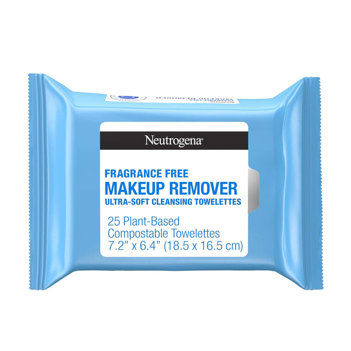 Neutrogena Makeup Remover Towelettes Fragrance Free - 25 ct - Elvoros