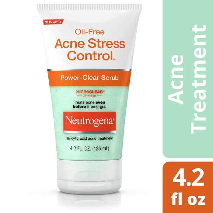 Neutrogena Acne Stress Control Power-Clear Scrub - 4.2 oz - Elvoros