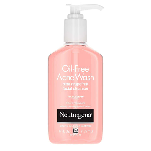 Neutrogena Pink Grapefruit Oil-Free Acne Wash - 6 fl oz - Elvoros