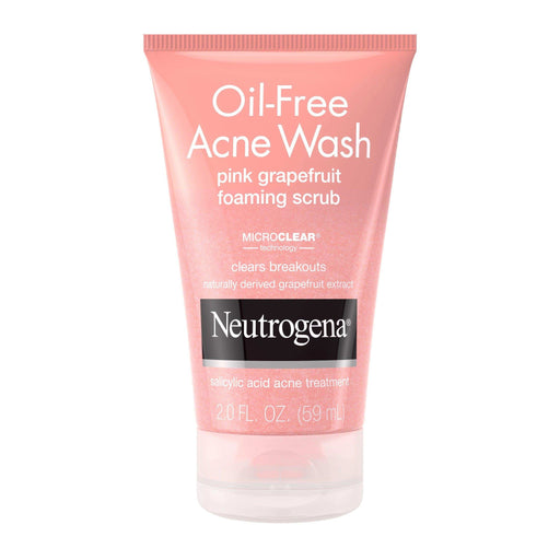 Neutrogena Oil-Free Acne Wash Pink Grapefruit Foaming Scrub - 2 fl oz - Elvoros