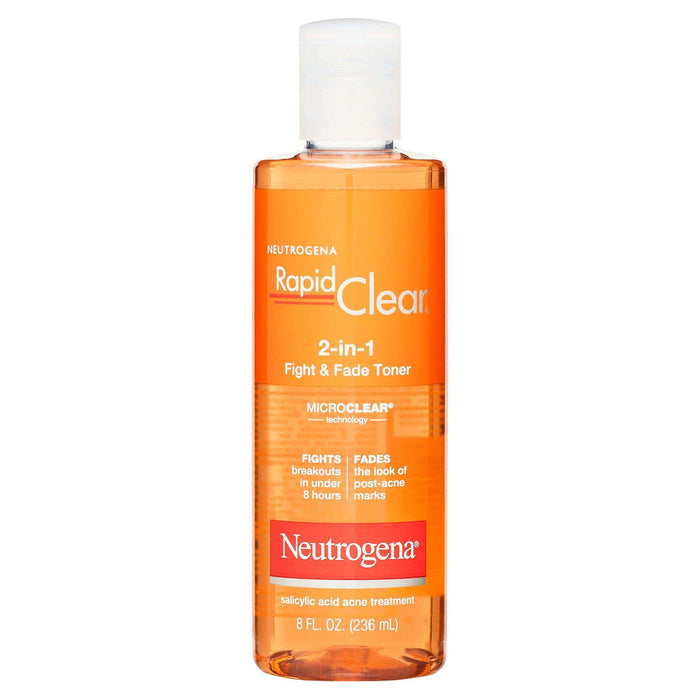Neutrogena Rapid Clear 2-In-1 Fight & Fade Acne Toner - 8 fl oz - Elvoros