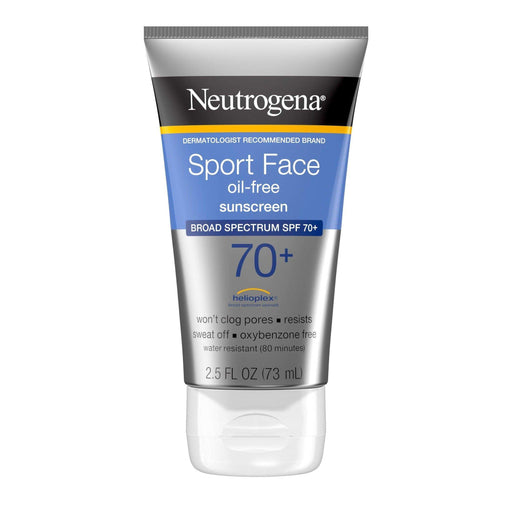 Neutrogena Sport Face Oil-Free Lotion Sunscreen Spf70+ - 2.5 fl oz - Elvoros