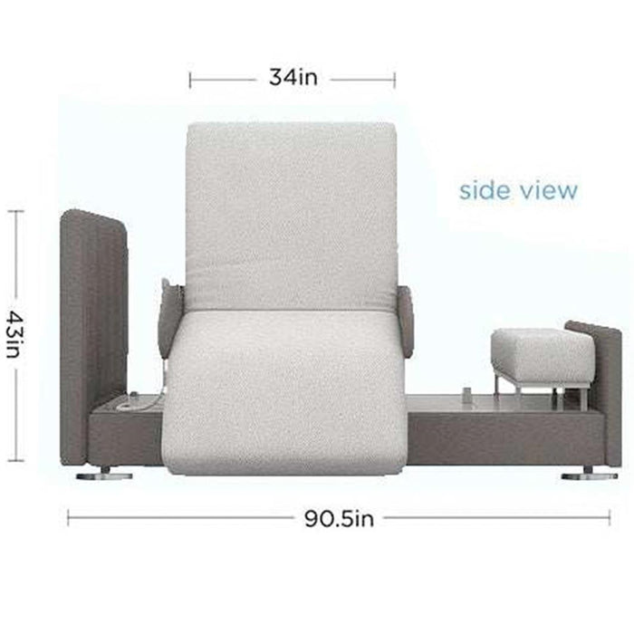 StarSleep Orin Rotating Sit to Stand Hospital Bed With Head and Foot Elevation shophomemed