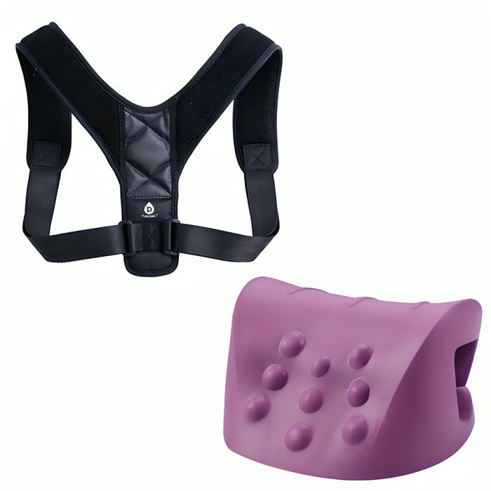Pursonic Ultimate Posture and Neck Relief Bundle - Adjustable Posture Corrector & Neck and Shoulder Relaxer