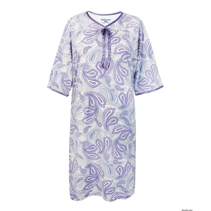 Silverts Limited Edition Women's Open Back Hospital and Homecare Gown
