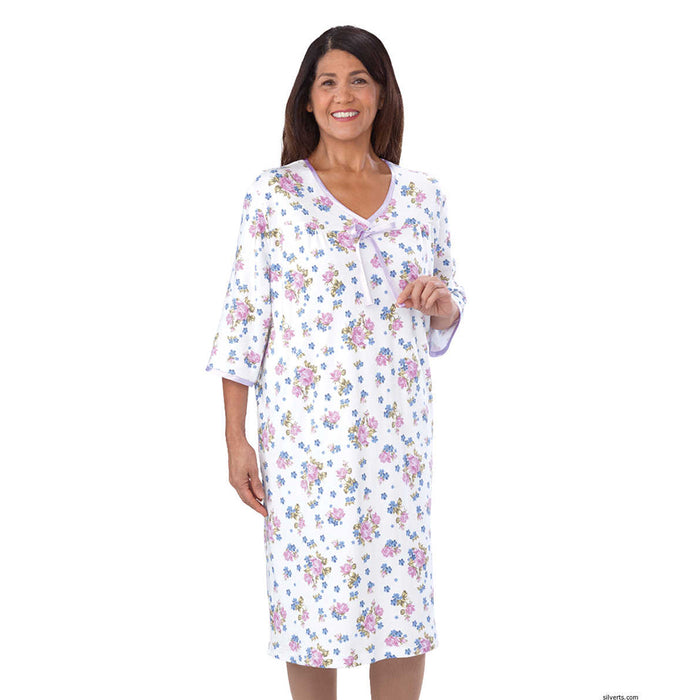 Silverts Limited Edition Women's Open Back Hospital and Homecare Gown