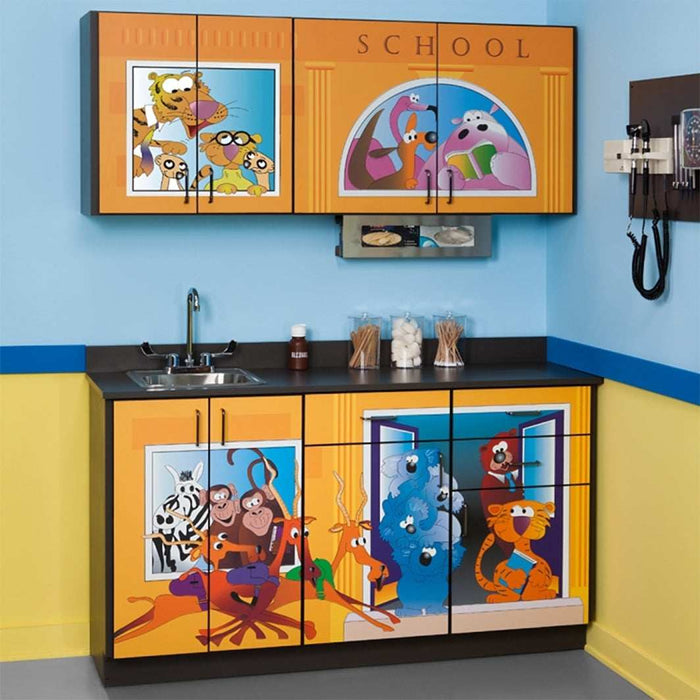 Clinton Pediatric Fun Series Base and Wall Cabinets