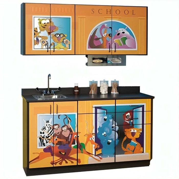 Clinton Pediatric Fun Series Base and Wall Cabinets
