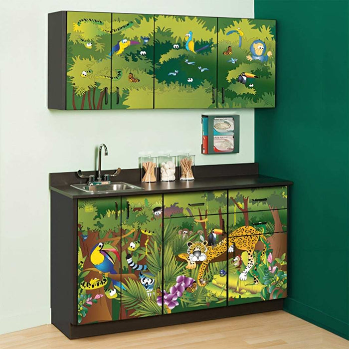 Clinton Complete Rainforest Follies Exam Room Pediatric Scale Table and Cabinets