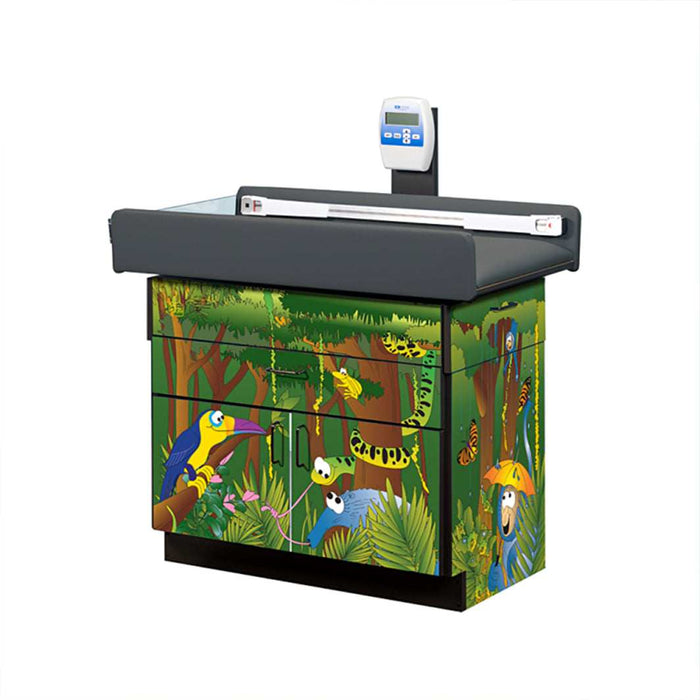 Clinton Complete Rainforest Follies Exam Room Pediatric Scale Table and Cabinets