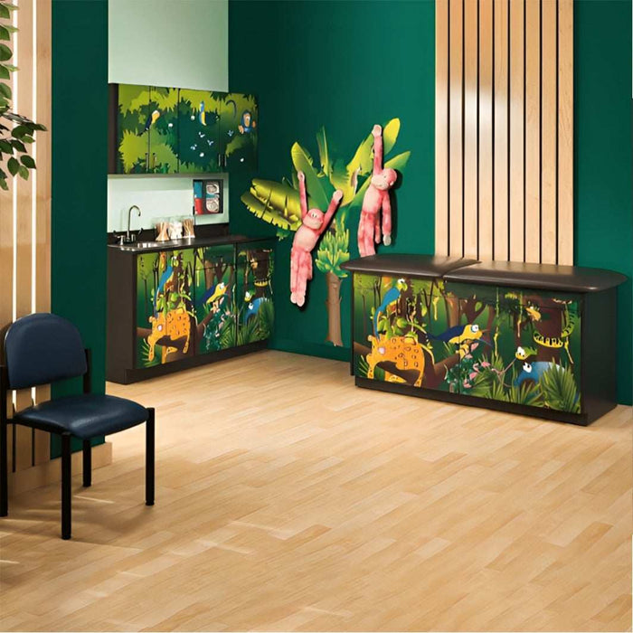 Clinton Complete Rainforest Follies Pediatric Treatment Table and Cabinets