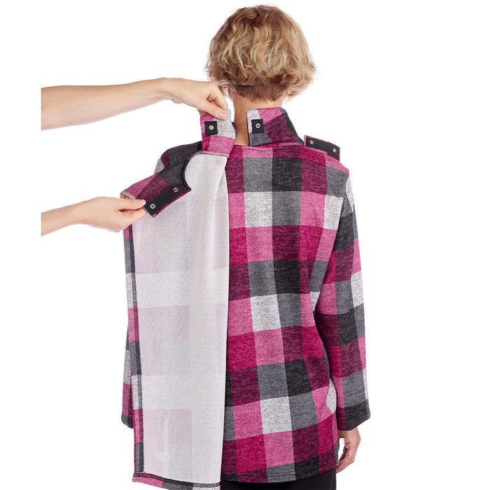 Silverts Women's Adaptive Open Back Cowl Neck Top