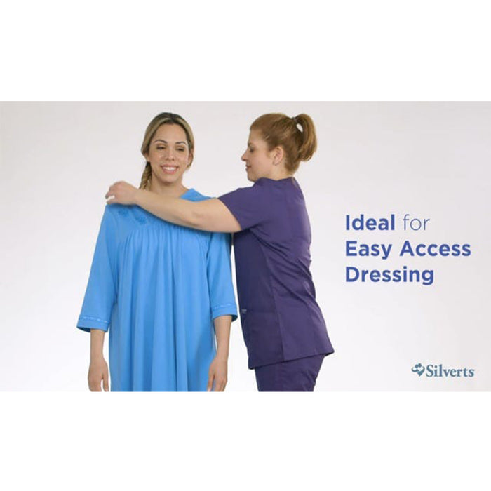 Silverts Limited Edition Women's Open Back Hospital and Homecare Gown