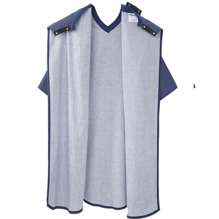 Silverts Men's Adaptive Poly-Cotton Open Back Hospital Gown