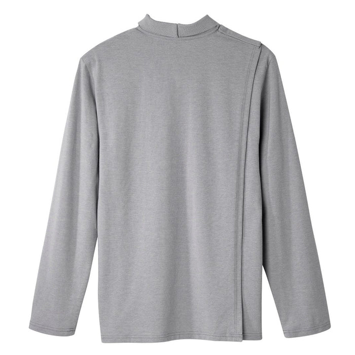 Silverts Men's Adaptive Open Back Polo Shirt with Long Sleeves