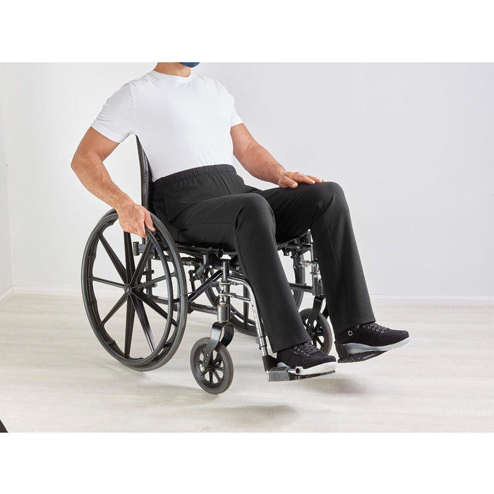 Silverts Men's Assisted Dressing Adaptive Open-Back Fleece Pants