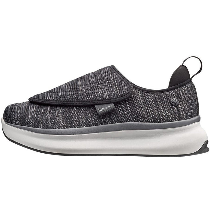 Silverts Men's Extra Wide Comfort Shoes with Easy Touch Closures Diabetic Shoes