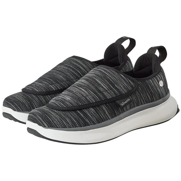 Silverts Men's Extra Wide Comfort Shoes with Easy Touch Closures Diabetic Shoes