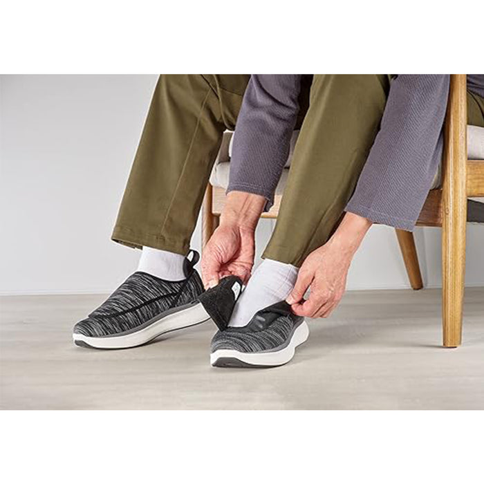 Silverts Men's Extra Wide Comfort Shoes with Easy Touch Closures Diabetic Shoes