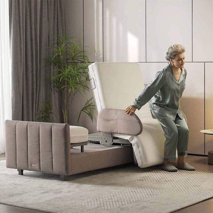 StarSleep Orin Rotating Sit to Stand Hospital Bed With Head and Foot Elevation