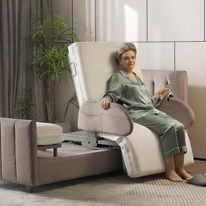 StarSleep Orin Rotating Sit to Stand Hospital Bed With Head and Foot Elevation