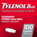 Tylenol 8 Hour Muscle Aches & Pain Acetaminophen Caplets - 100 Ct - Elvoros