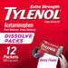 Tylenol Extra Strength Acetaminophen Dissolve Pack Berry - 12 Packets - Elvoros