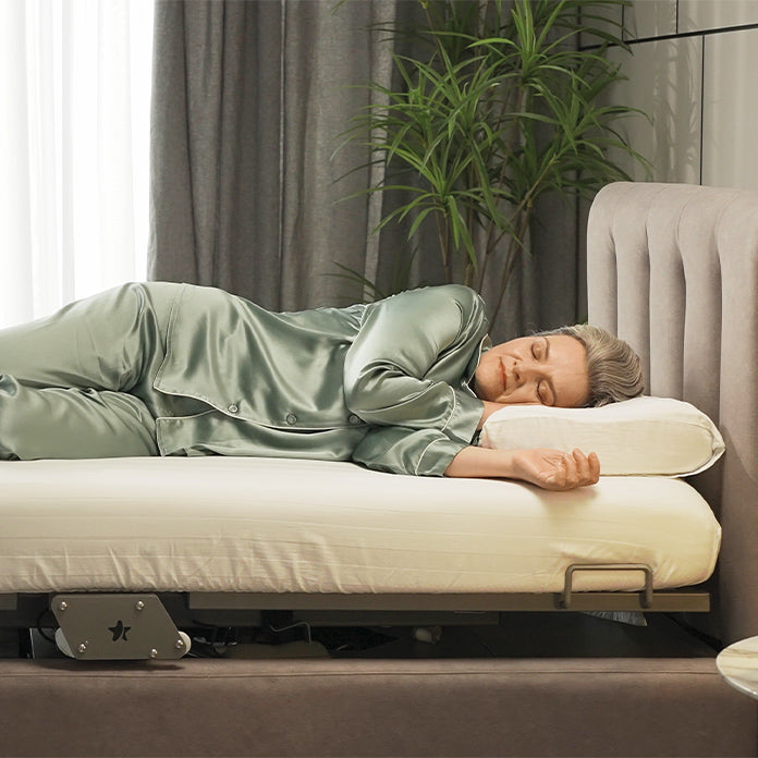 StarSleep Orin Rotating Sit to Stand Hospital Bed With Head and Foot Elevation