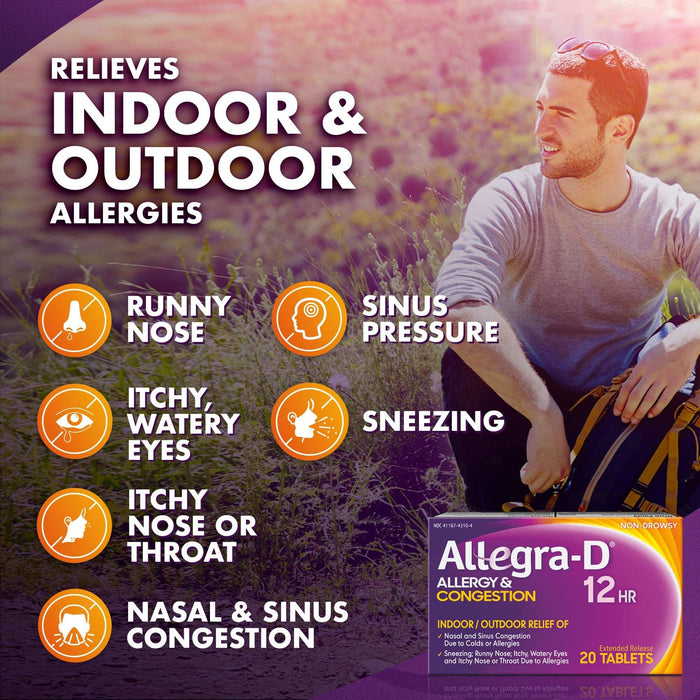 Allegra-D Allergy & Congestion Non-Drowsy 12-Hour Tablets