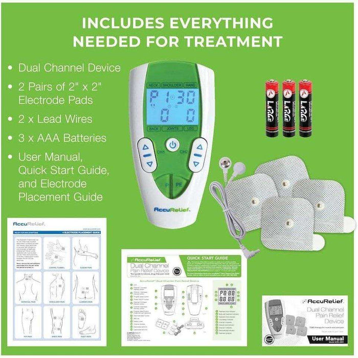 Accurelief TENS Unit Pain Relief System - Kit - Elvoros