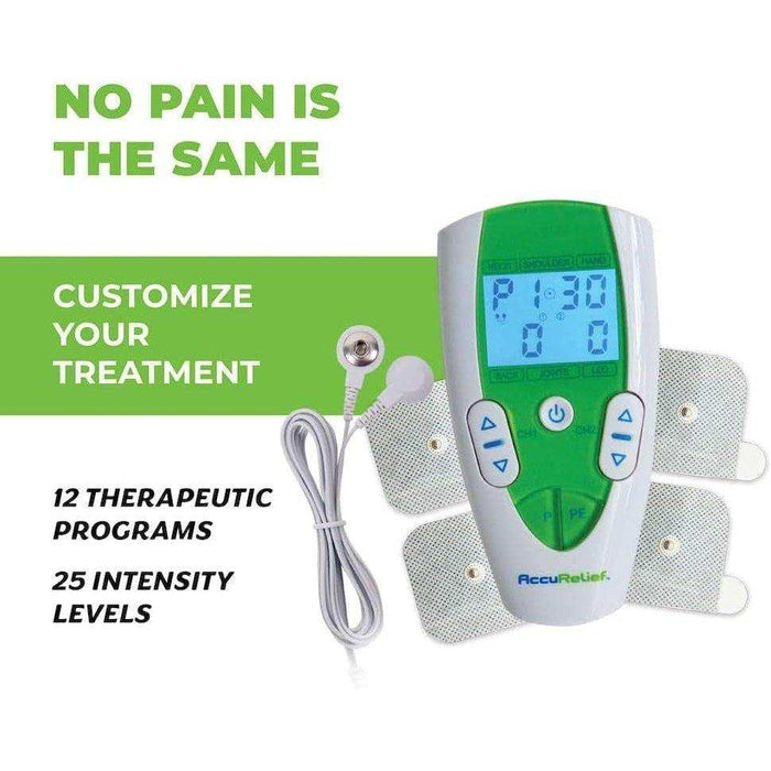Accurelief TENS Unit Pain Relief System - Kit - Elvoros