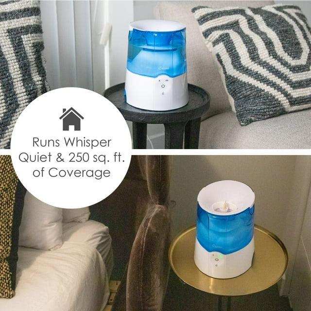 Crane Warm Mist Humidifier 2 Speed Settings - 0.5 Gal. - Elvoros