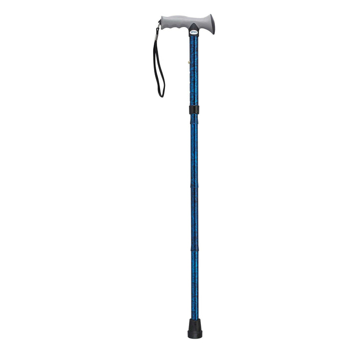 Adjustable Lightweight Folding Cane with Gel Hand Grip - Elvoros