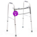 Two-Button Folding Steel Walker 350 lbs Capacity - Case of 4 - Elvoros