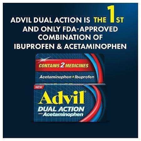 Advil Dual Action Coated Tablets, Acetaminophen + Ibuprofen - Elvoros