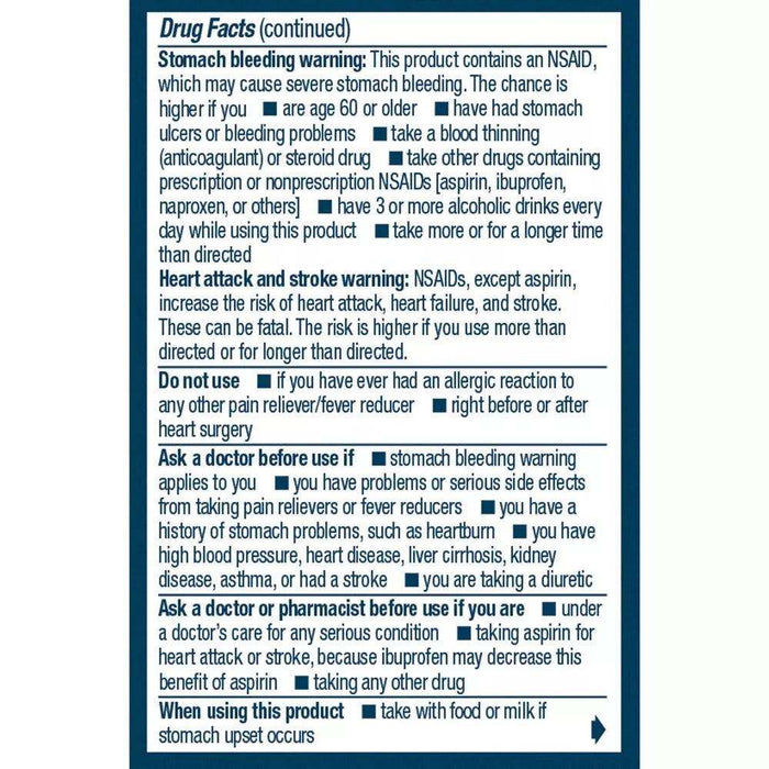 Advil Pain Reliever Fever Reducer Mini Liquid Gels - Elvoros