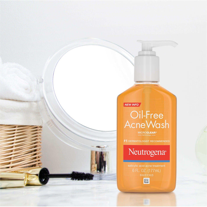Neutrogena Oil-Free Acne Wash with Salicylic Acid - 6 fl oz - Elvoros