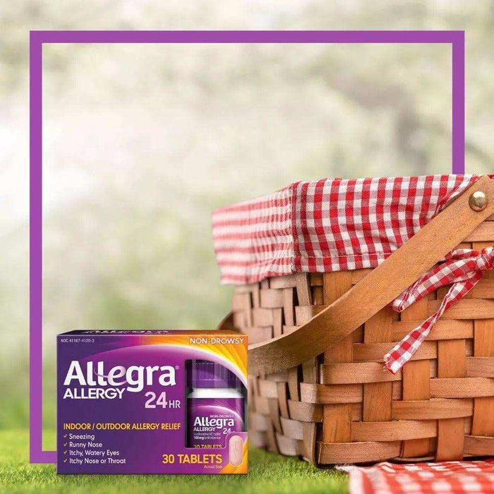 Allegra Adult 24HR Tablet 180 mg, Allergy Relief - Elvoros