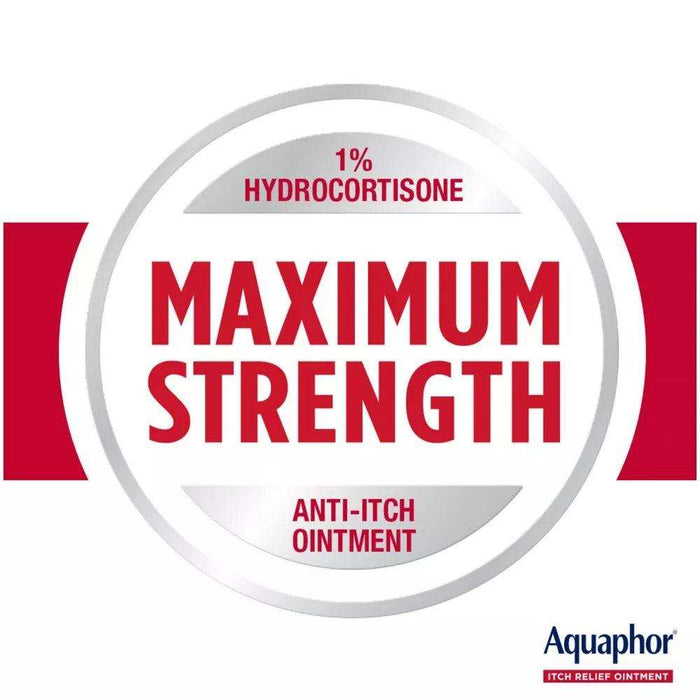 Aquaphor 1% Hydrocortisone Itch Relief Ointment Unscented - 2oz - Elvoros