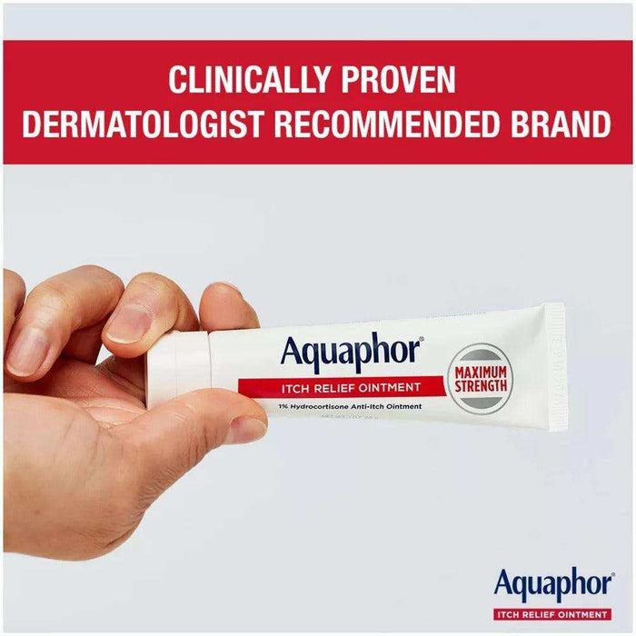 Aquaphor 1% Hydrocortisone Itch Relief Ointment Unscented - 2oz - Elvoros