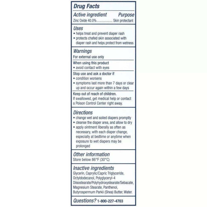 Aquaphor Baby Diaper Rash Paste - 3.5oz - Elvoros