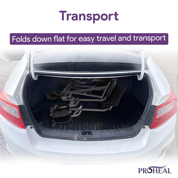 Astra Transport Chair 250lb Wt-Cap - 19" - Elvoros